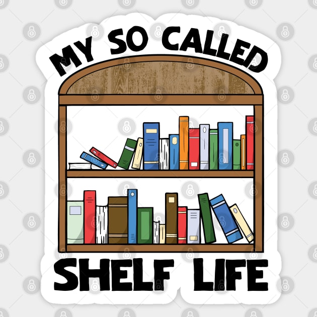 My So Called Shelf Life Bookcase Sticker by Finji